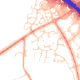 Daytime road noise heatmap for MK14 5QE