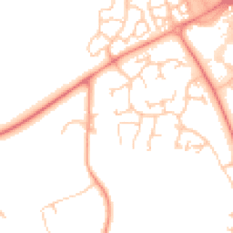 Daytime road noise heatmap for MK14 5QG