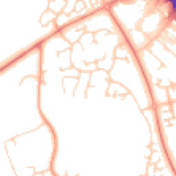 Daytime road noise heatmap for MK14 5QP