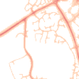 Daytime road noise heatmap for MK14 5QR