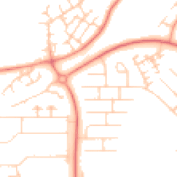 Daytime road noise heatmap for MK14 6AF