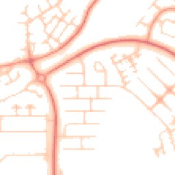Daytime road noise heatmap for MK14 6AG