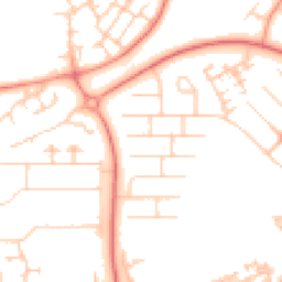 Daytime road noise heatmap for MK14 6AH