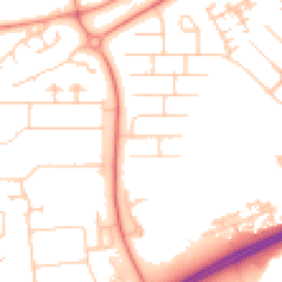 Daytime road noise heatmap for MK14 6AR