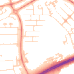 Daytime road noise heatmap for MK14 6AS