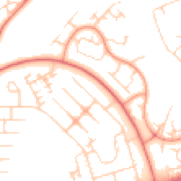 Daytime road noise heatmap for MK14 6AY