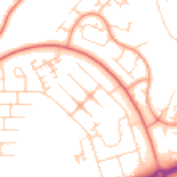 Daytime road noise heatmap for MK14 6BA