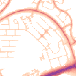 Daytime road noise heatmap for MK14 6BD