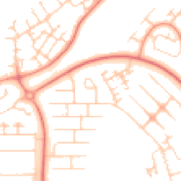 Daytime road noise heatmap for MK14 6BH