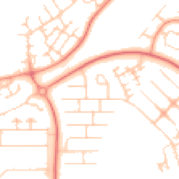Daytime road noise heatmap for MK14 6BQ