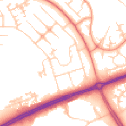Daytime road noise heatmap for MK14 6DN