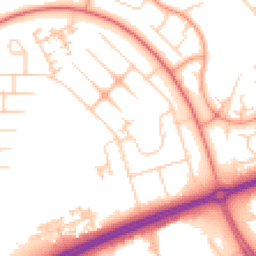 Daytime road noise heatmap for MK14 6EF