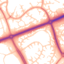 Daytime road noise heatmap for MK14 6EZ