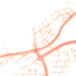 Daytime road noise heatmap for MK14 6FA