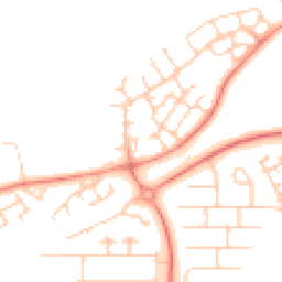 Daytime road noise heatmap for MK14 6FB