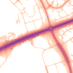 Daytime road noise heatmap for MK14 6FD