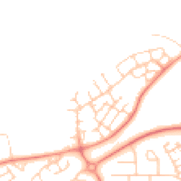 Daytime road noise heatmap for MK14 6FP