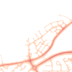 Daytime road noise heatmap for MK14 6FQ