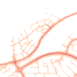 Daytime road noise heatmap for MK14 6FU