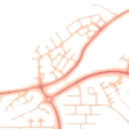 Daytime road noise heatmap for MK14 6FY