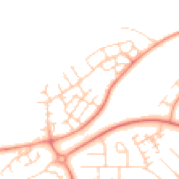 Daytime road noise heatmap for MK14 6GN