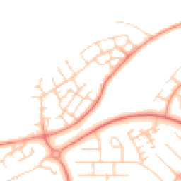 Daytime road noise heatmap for MK14 6GQ