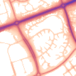 Daytime road noise heatmap for MK14 6HD