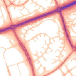 Daytime road noise heatmap for MK14 6HE