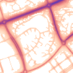 Daytime road noise heatmap for MK14 6HJ