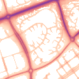 Daytime road noise heatmap for MK14 6HL