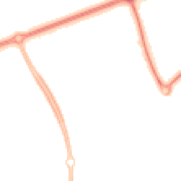 Night-time road noise heatmap for MK14 6HL