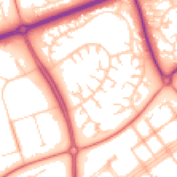 Daytime road noise heatmap for MK14 6HN