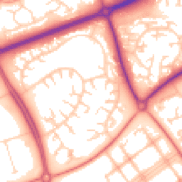Daytime road noise heatmap for MK14 6HT