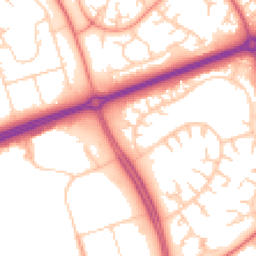 Daytime road noise heatmap for MK14 6HZ
