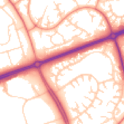 Daytime road noise heatmap for MK14 6JB