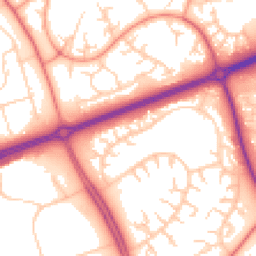 Daytime road noise heatmap for MK14 6JD