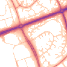 Daytime road noise heatmap for MK14 6JF