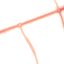 Night-time road noise heatmap for MK14 6JF