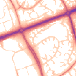 Daytime road noise heatmap for MK14 6JG