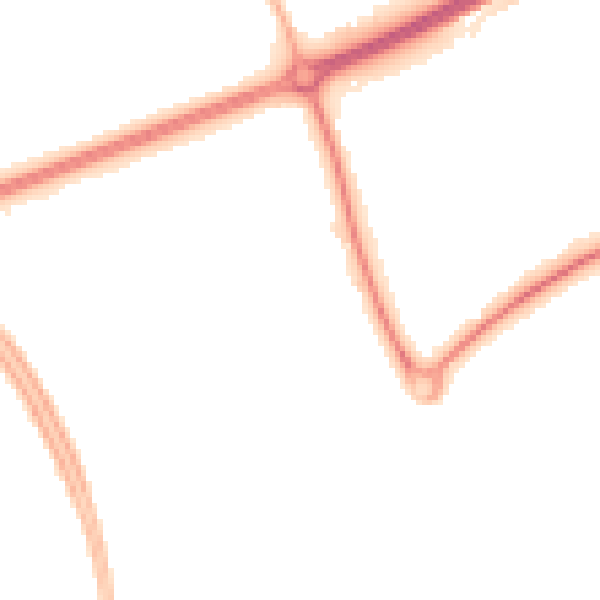 Night-time road noise heatmap for MK14 6JP
