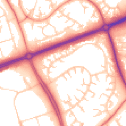 Daytime road noise heatmap for MK14 6JQ