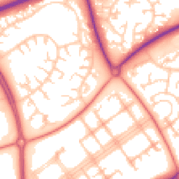 Daytime road noise heatmap for MK14 6JS
