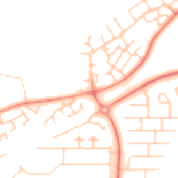 Daytime road noise heatmap for MK14 6NW