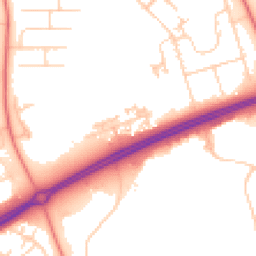 Daytime road noise heatmap for MK14 6TA