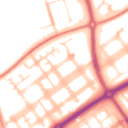 Daytime road noise heatmap for MK14 7AP