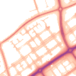 Daytime road noise heatmap for MK14 7AQ