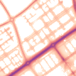 Daytime road noise heatmap for MK14 7BL