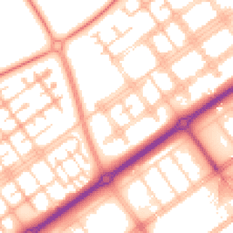 Daytime road noise heatmap for MK14 7BS