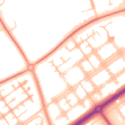 Daytime road noise heatmap for MK14 7DP