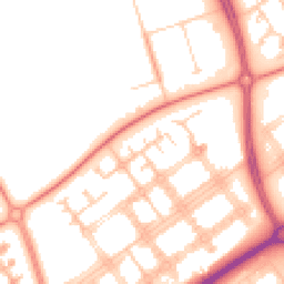 Daytime road noise heatmap for MK14 7DR